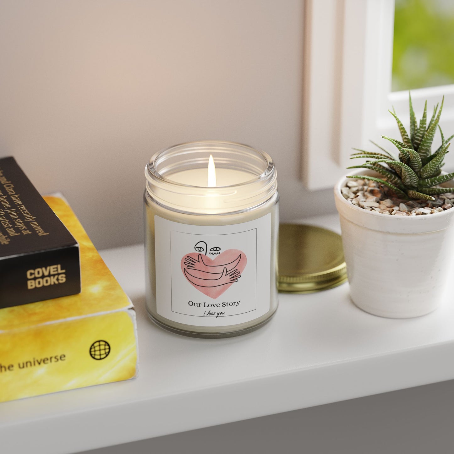 Love Story Candle – Romantic Soy Wax Candle | Valentine’s Day Gift Inspired by Love