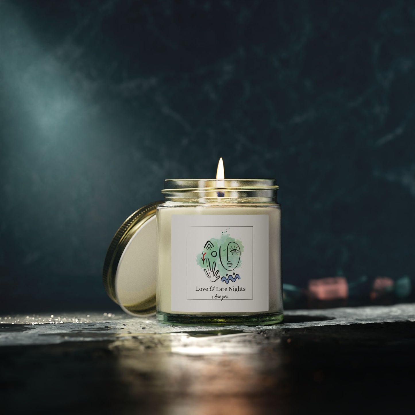 Wine Night Candle – Romantic Soy Wax Candle | Valentine’s Day Gift for Cozy Evenings