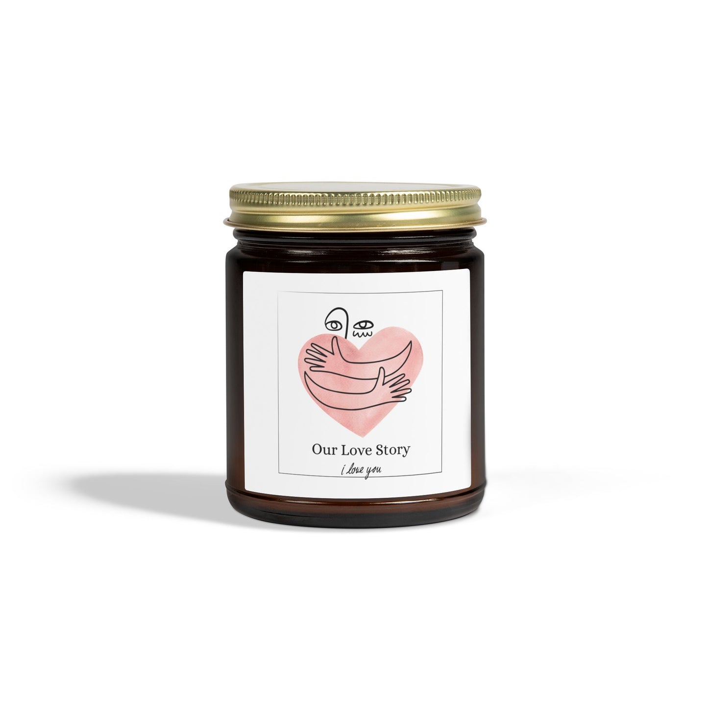 Love Story Candle – Romantic Soy Wax Candle | Valentine’s Day Gift Inspired by Love
