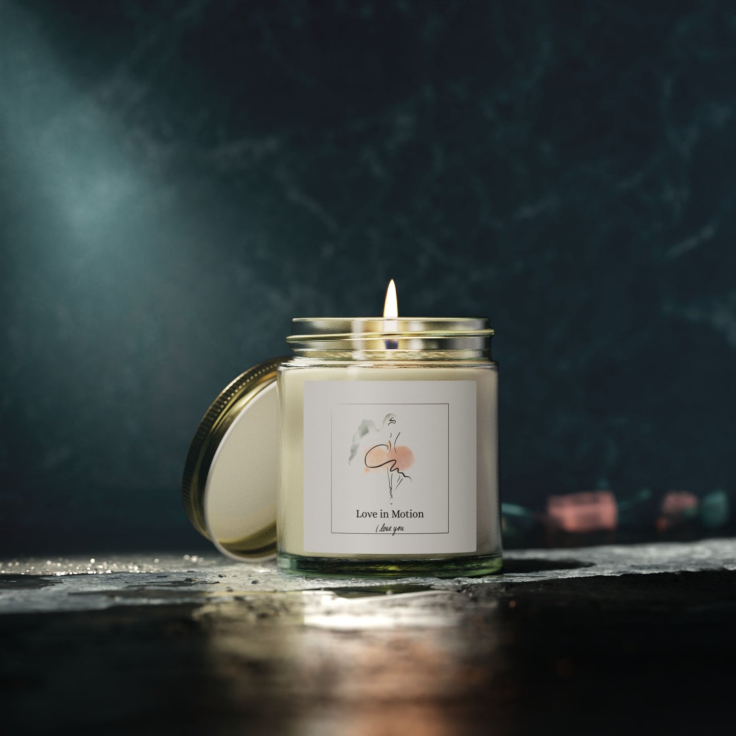 Ballerina Candle – Romantic Soy Wax Candle | Elegant Valentine’s Day Gift Inspired by Grace