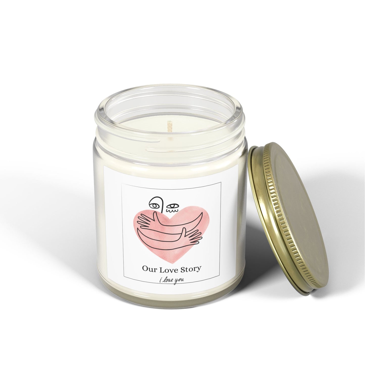 Love Story Candle – Romantic Soy Wax Candle | Valentine’s Day Gift Inspired by Love