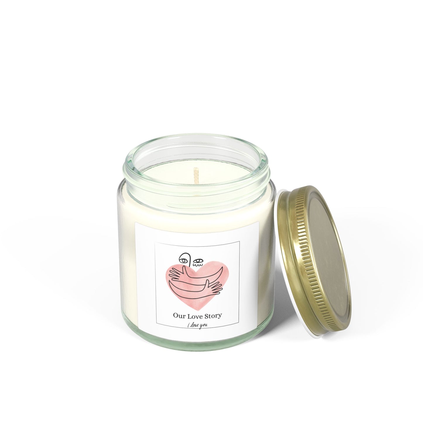Love Story Candle – Romantic Soy Wax Candle | Valentine’s Day Gift Inspired by Love
