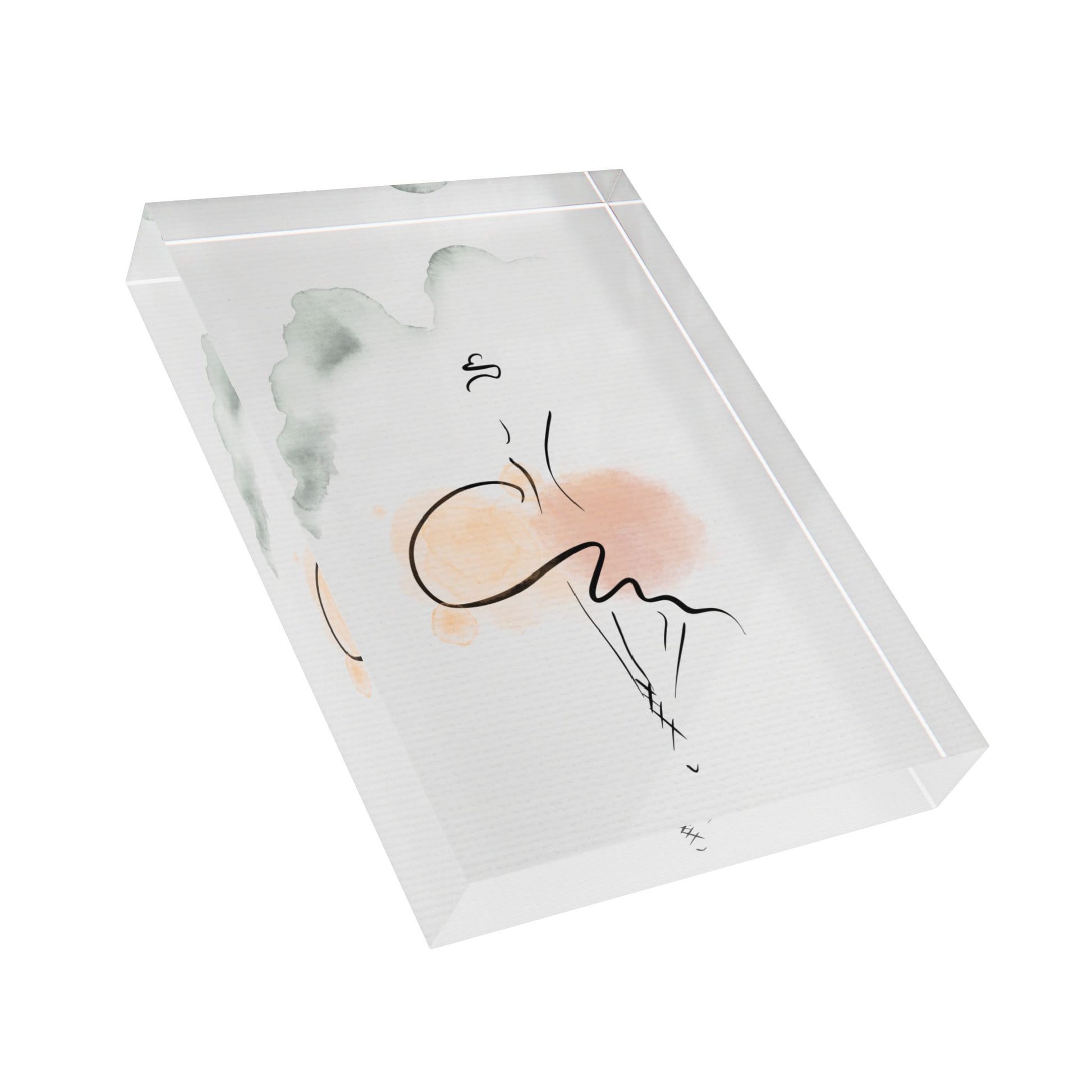 Ballerina album cover photo block minimalist romantic wall art