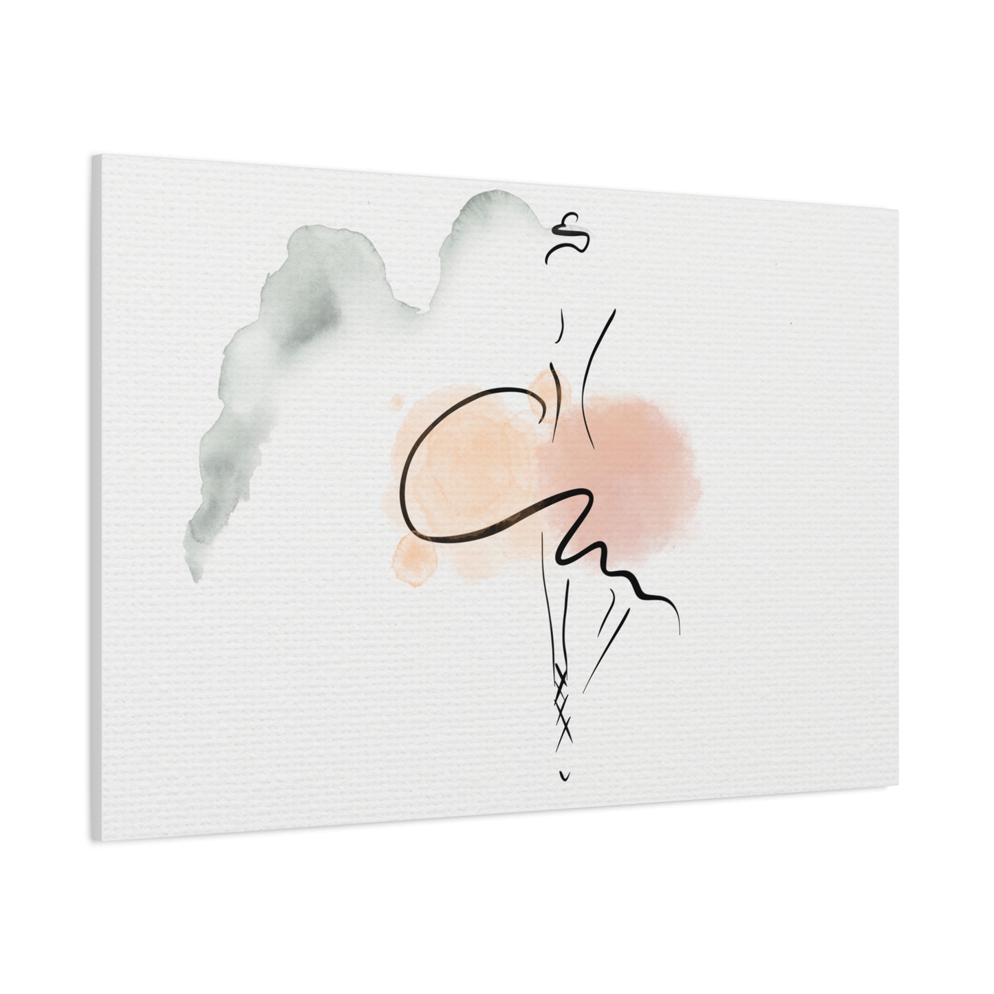 Abstract art piece with a minimalistic design on a white background