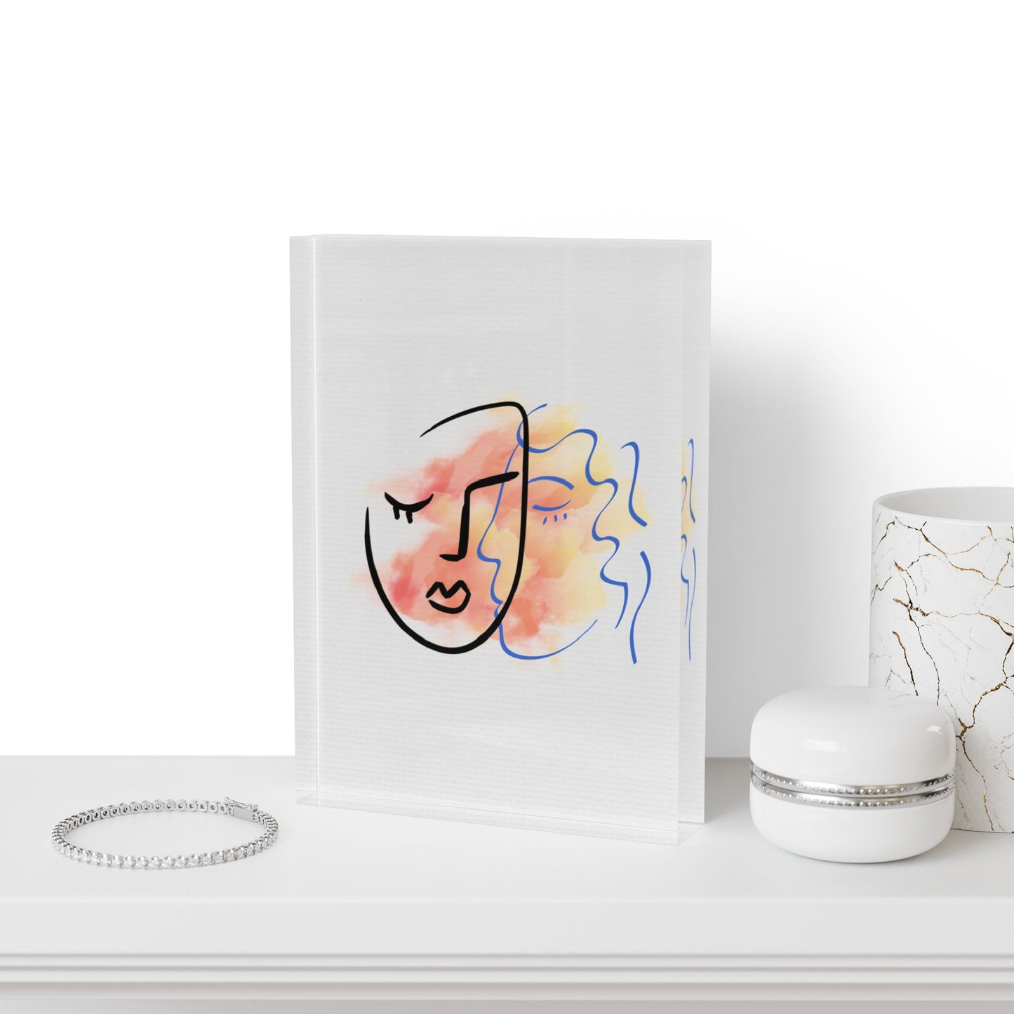 Still in Love With You photo block album cover minimalist romantic wall art
