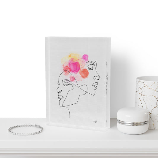 Minimalist photo block artwork featuring the cover design of the track The Last Kiss from the Love Story album, romantic and modern home décor.